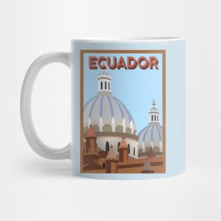 Cuenca Ecuador Travel Poster Mug